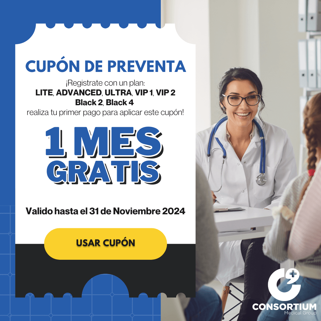 Consortium Medical Group cupón con promoción de preventa